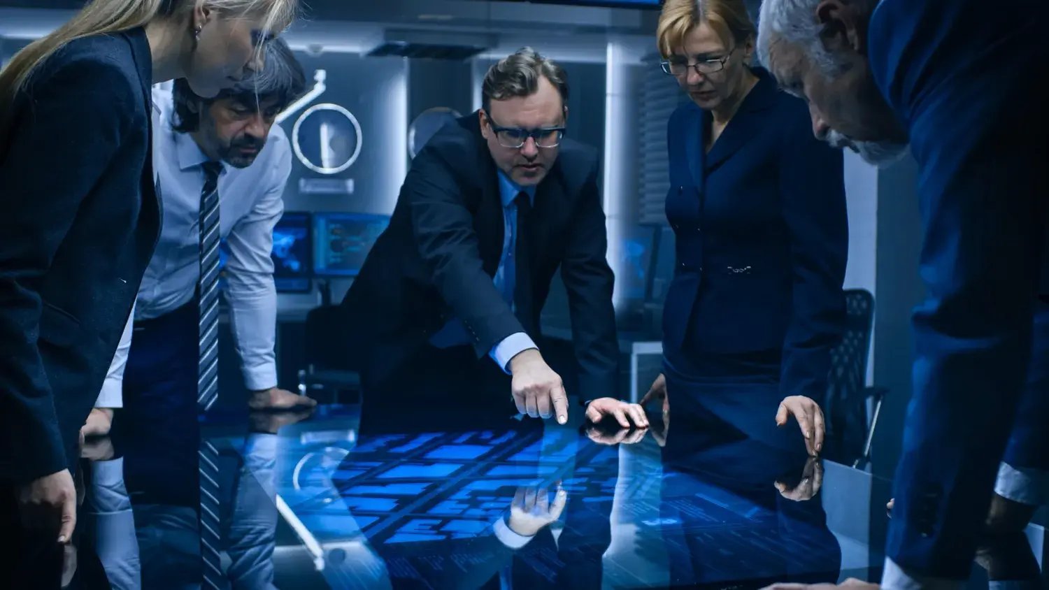 group-people-looking-computer-screen-with-word-time-it