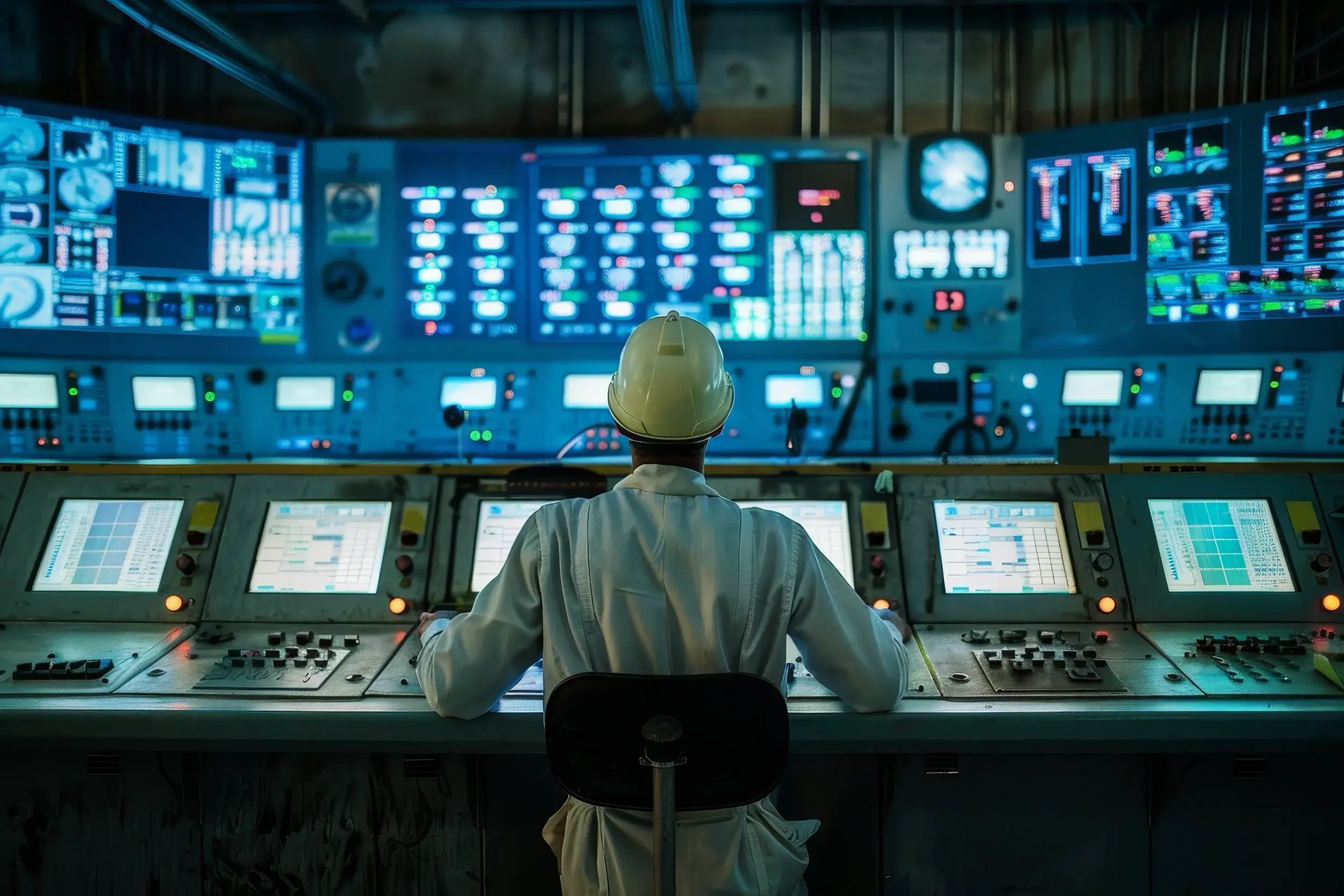 man-engineering-uniform-sits-front-control-panels-monitoring-operations-factory-control-room-engineer-factory-control-room-monitoring-processes-systems